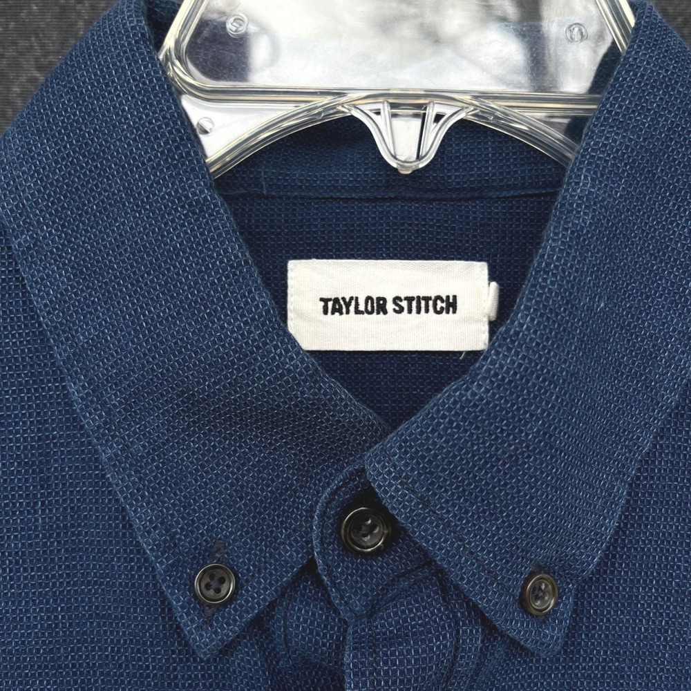 Taylor Stitch Blue Casual Button Down Shirt